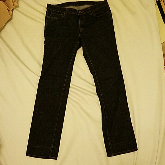 Uniqlo Dark Blue Denim Straight Leg Jean - 30" x 32" - Picture 1 of 4